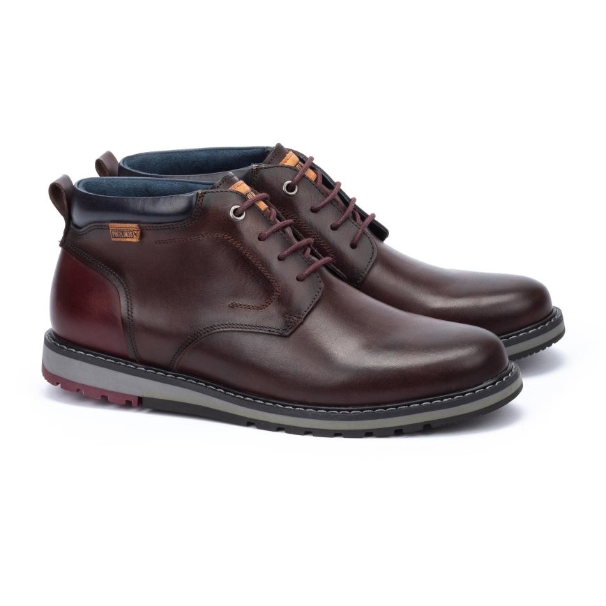 Men's Pikolinos BERNA Ankle Boots Brown | NZ A218703